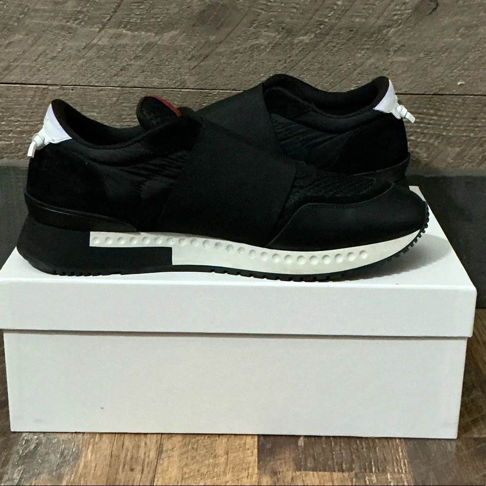 Givenchy Active Runner Elastic Sneakers Black & White - Men’s Size EU 45/US 12